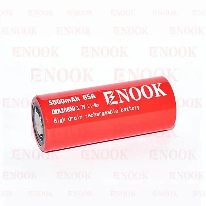 5500mAh 3.7V lithium ion 26650 pin sạc lại 18650 pin phẳng trên cao