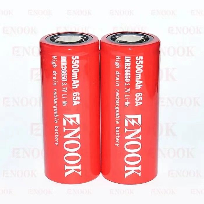 5500mAh 3.7V lithium ion 26650 pin sạc lại 18650 pin phẳng trên cao