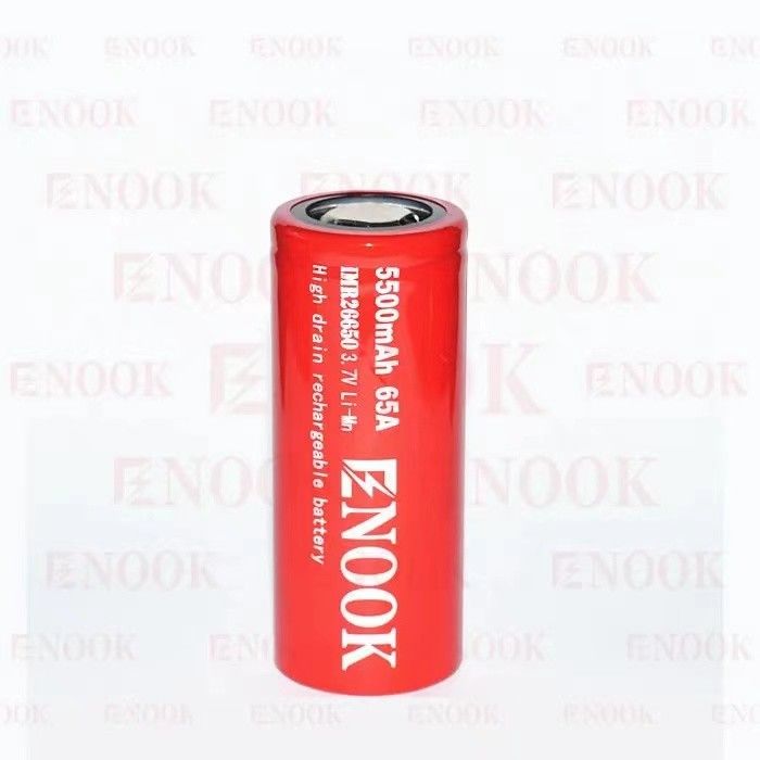 5500mAh 3.7V lithium ion 26650 pin sạc lại 18650 pin phẳng trên cao