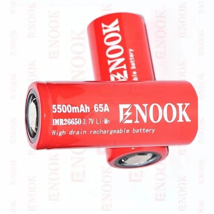 5500mAh 3.7V lithium ion 26650 pin sạc lại 18650 pin phẳng trên cao