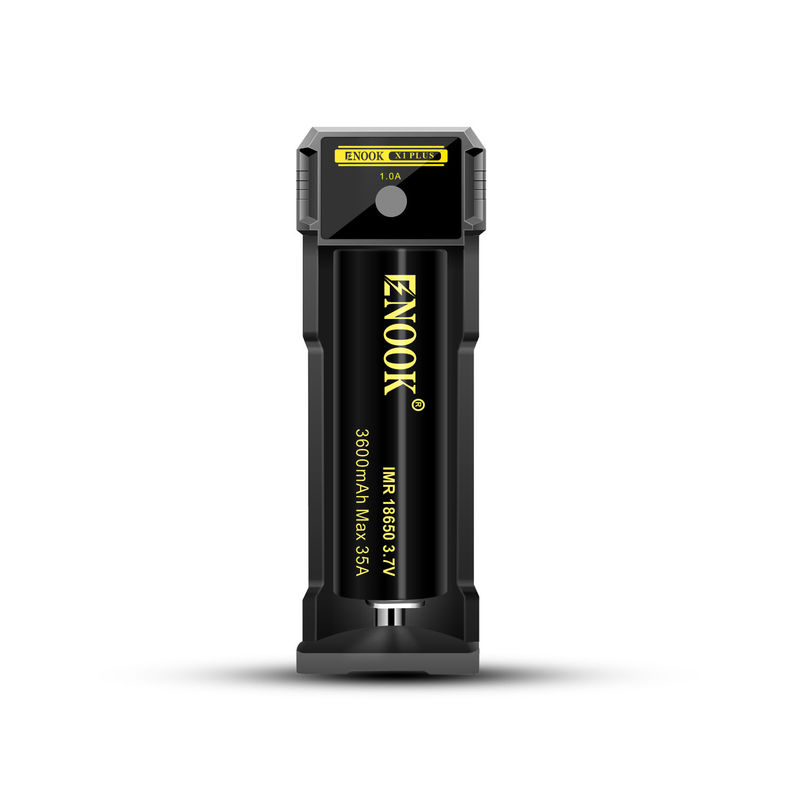 Máy sạc pin Lithium Ion đơn khe 1.0A Hiện tại USB 18650 Sạc pin nhanh