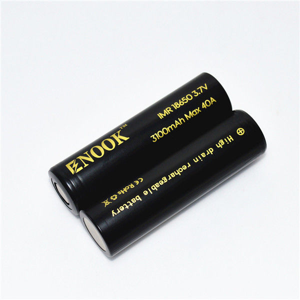 3100mAh 3.7V 18650 Button Top Li Ion pin 40A pin sạc cao