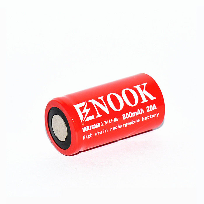 Ứng dụng sạc IMR pin Li-ion 800mAh 20amp 18350 pin Li Mn cho đèn pin