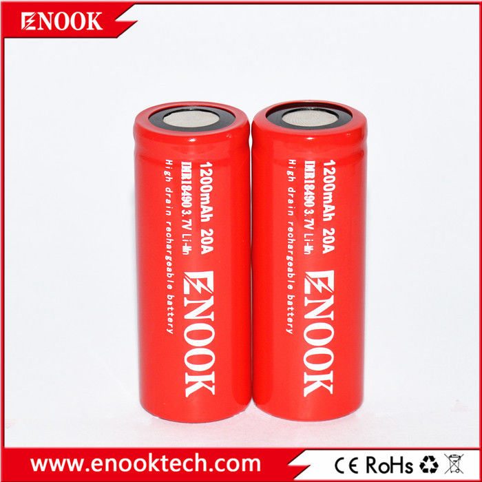 18490 Phòng pin lithium ion xi lanh 1200mAh 3.7V 20A Cho xe đạp điện