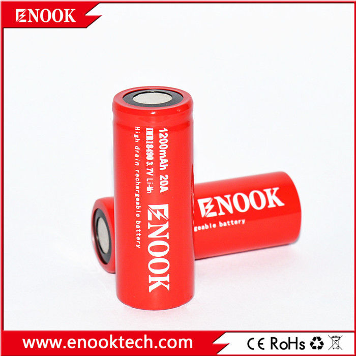 18490 Phòng pin lithium ion xi lanh 1200mAh 3.7V 20A Cho xe đạp điện