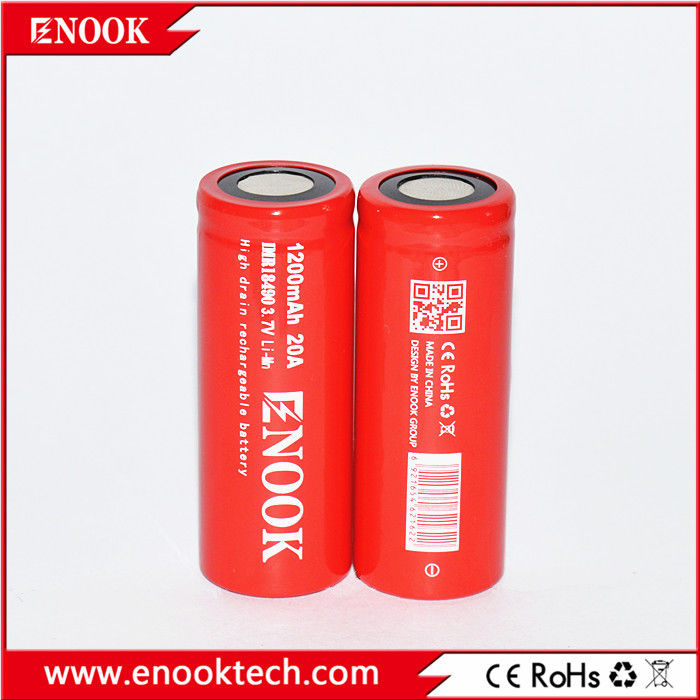 18490 Phòng pin lithium ion xi lanh 1200mAh 3.7V 20A Cho xe đạp điện