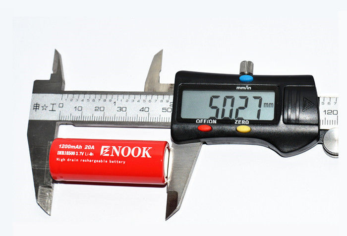 Enook 1200mAh 20A pin lithium ion 3.7V 18500 pin Li ion sạc