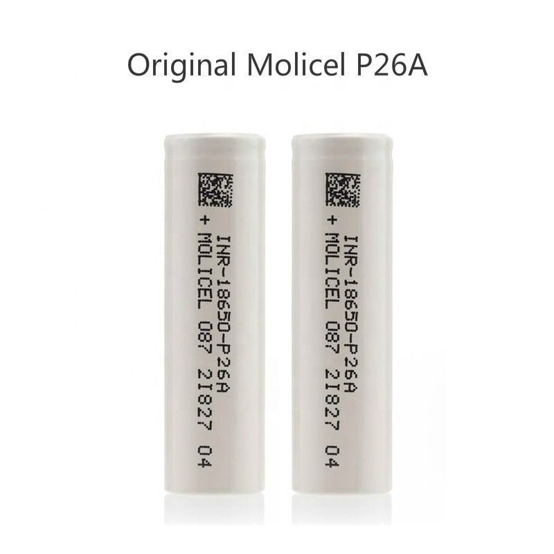 Sản phẩm bán buôn pin hiệu suất cao 3.7v I Molicel 3.7v 2600mah 18650 P26A Pin sạc cho thiết bị điện tử tiêu dùng