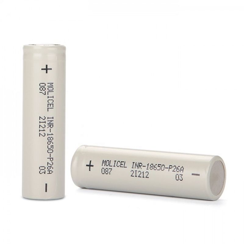 Sản phẩm bán buôn pin hiệu suất cao 3.7v I Molicel 3.7v 2600mah 18650 P26A Pin sạc cho thiết bị điện tử tiêu dùng