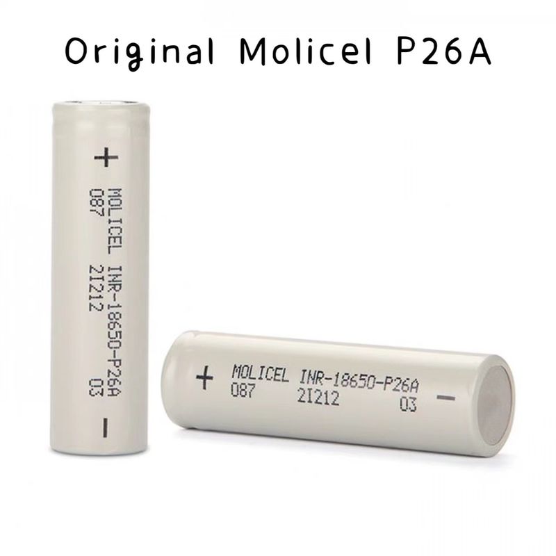 Sản phẩm bán buôn pin hiệu suất cao 3.7v I Molicel 3.7v 2600mah 18650 P26A Pin sạc cho thiết bị điện tử tiêu dùng
