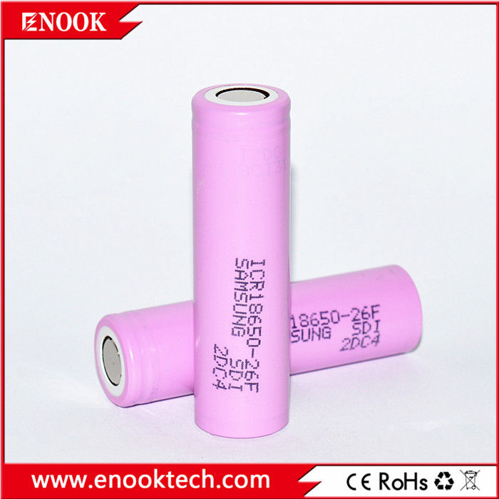 ICR18650 2200 mAh samsung-26F 3.7V pin lithium ion sạc lại với tốc độ xả cao