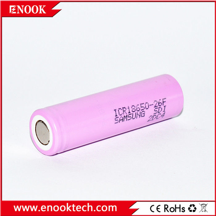 ICR18650 2200 mAh samsung-26F 3.7V pin lithium ion sạc lại với tốc độ xả cao