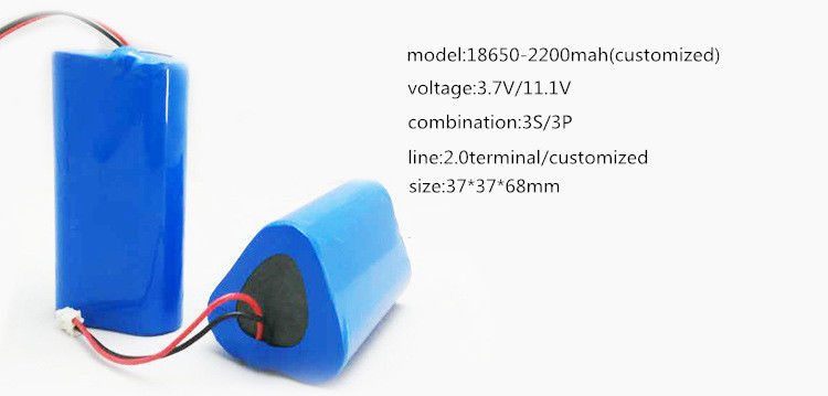 3S3P 18650 Lithium Ion Battery Pack 2200mah 3.7V 11.1V Cho công cụ điện