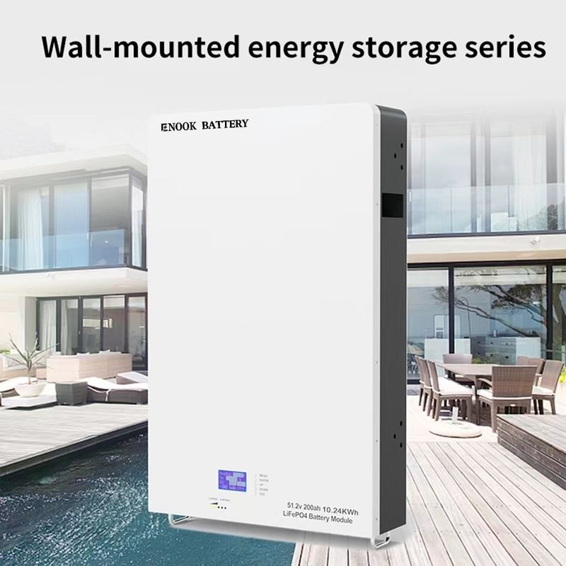 51.2V LiFePO4 pin lưu trữ năng lượng mặt trời gia đình tùy chỉnh cho Inverter lai