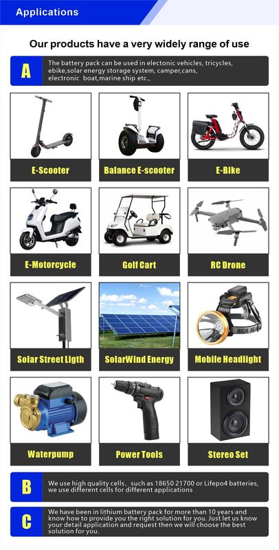 1500W pin xe đạp điện 48v pin lithium ion 25AH 30ah 40ah với BMS cho Ebike Scooter