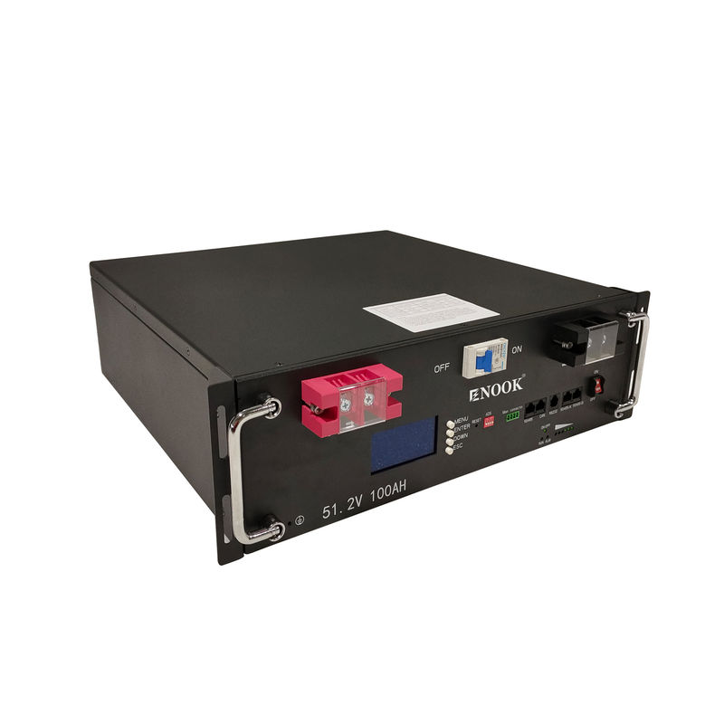Enook pin lithium 51.2V 100ah 200ah LiFePO4 Server Rack pin với màn hình LCD cho hệ thống lưu trữ pin gia đình