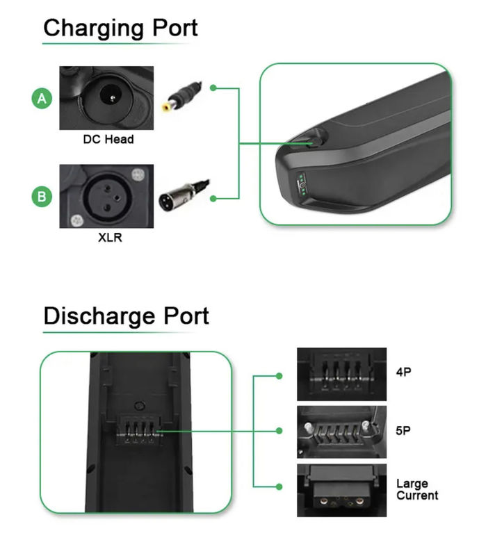 Black Lithium Ion Battery 36v 48v 25ah 52v ắc quy xe đạp điện ắc quy xe đạp Hailong Max ắc quy xe đạp điện