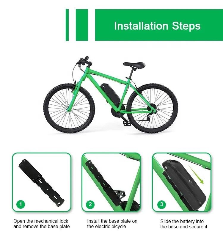bán nóng e xe đạp 36V 48V/15Ah 18Ah 20Ah pin lithium ion ebike chuyển đổi bộ với pin 48V hailong
