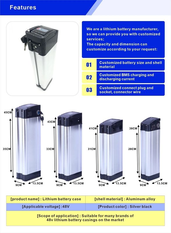 12V 24V 48V 36V 10Ah 20Ah E Scooter Battery Pack Bộ pin lithium tùy chỉnh cho xe đạp