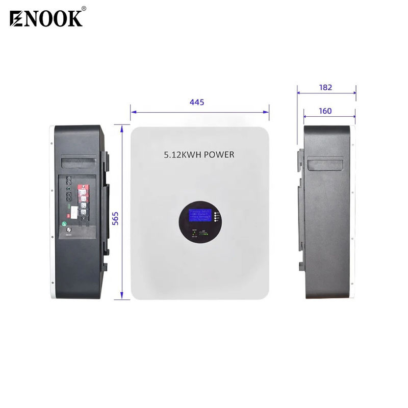 48v 51.2v 10 Kw 200ah Lithium Power Wall Lithium Solar Battery Powerwall Hệ thống năng lượng mặt trời lai
