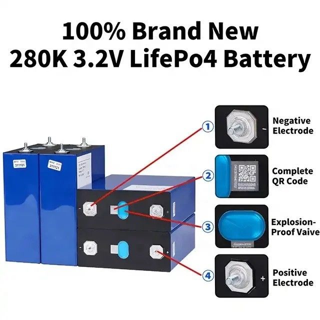 Hệ thống BMS tùy chỉnh Lifepo4 CATL pin lithium 3.2V 173Ah cho hệ thống năng lượng mặt trời RV thiết bị gia dụng