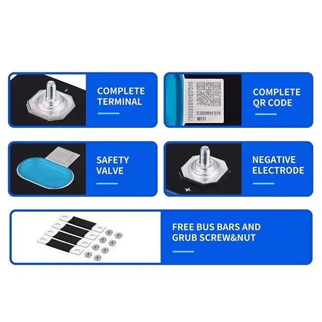 Loại pin 3.2V 280Ah Lifepo4 pin Lưu trữ năng lượng cho DIY 48V 36V 24V Bộ pin