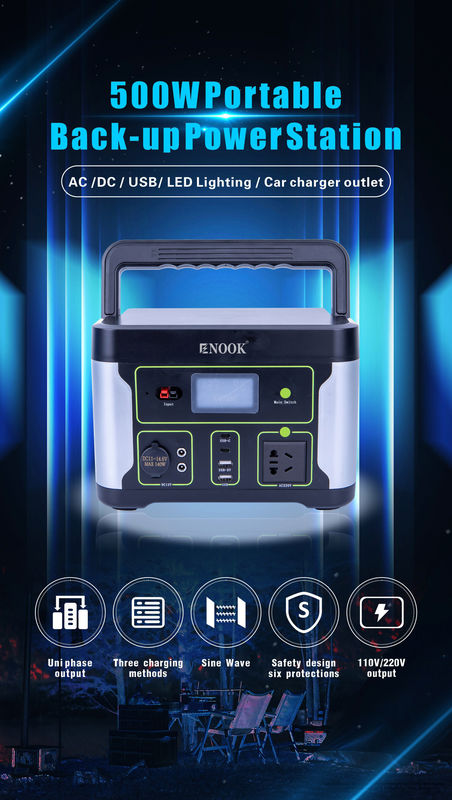 LiFePO4 Lithium Ion Battery với UPS và hỗ trợ Đường cắm pin mặt trời sạc trạm điện di động
