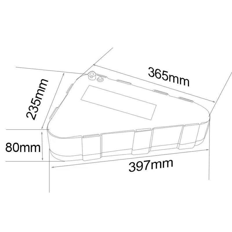 Bộ pin Tam giác tùy chỉnh Xe đạp điện e xe đạp 48v 20ah pin lithium ion cho Ebike