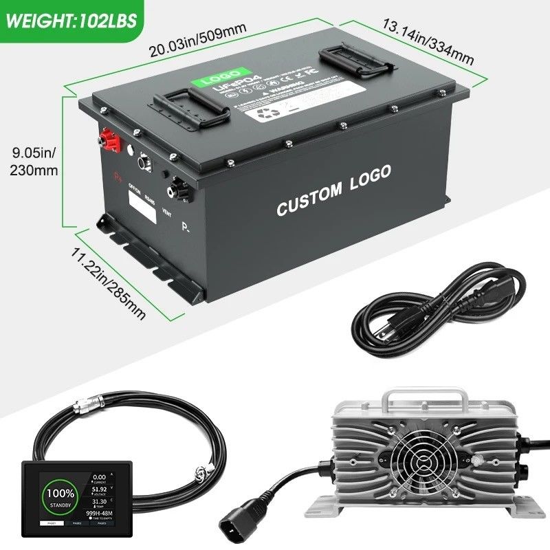 Xe golf điện pin Lithium Ion gói với Bluetooth và 58.4V điện áp sạc