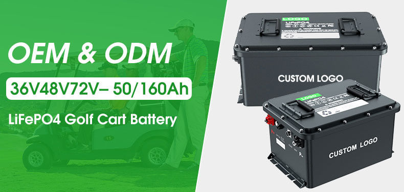 IP67 pin Lithium Iron Phosphate Golf Cart Lifepo4 Lithium Ion Battery Pack 51.2v Chu kỳ sâu