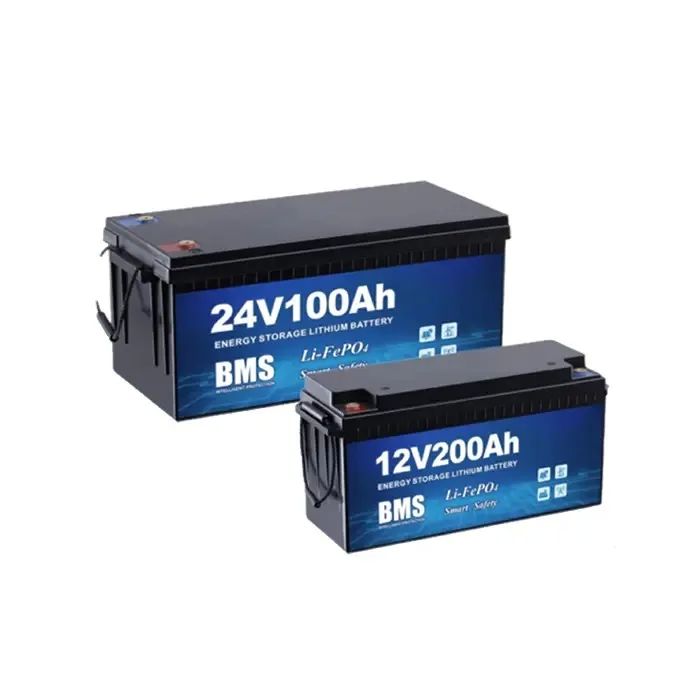 Tuổi thọ chu kỳ sâu 4000 lần 12V 200ah Pin LiFePO4 cho hệ thống lưu trữ năng lượng mặt trời gia đình và RV