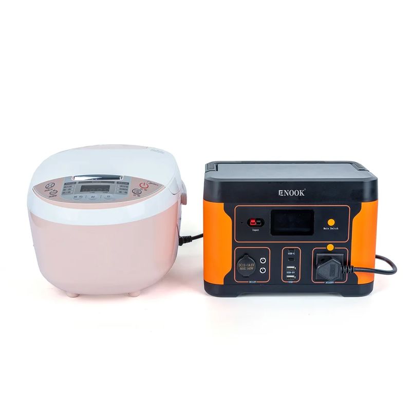 Pure Sine Wave 500W Động cơ điện di động với cổng USB C và dung lượng pin